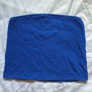 AMERICAN EAGLE BLUE SMOCKED TUBE TOP